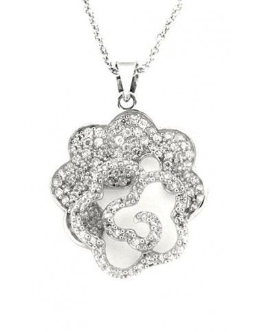 COLLAR PLATA CIRCONITAS MUJER PS3798