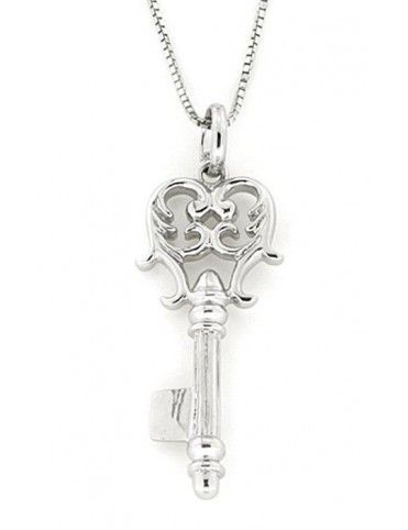 COLLAR PLATA LLAVE MUJER KP1518/CHAIN