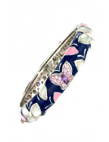 PULSERA PLATA CIRCONITAS AMATISTA NACAR GFA70093