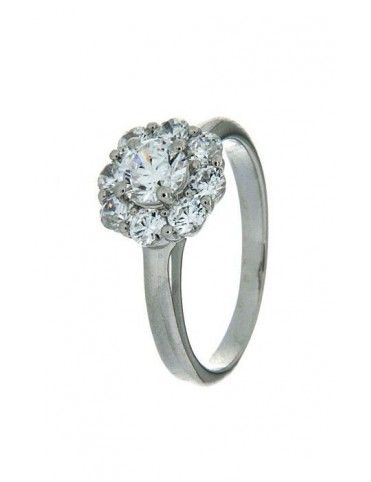 ANILLO SORTIJA PLATA CIRCONITAS R2226