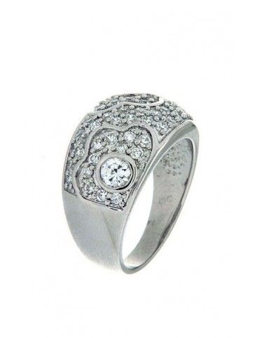 ANILLO SORTIJA PLATA CIRCONITAS R2865