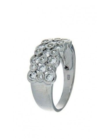 ANILLO SORTIJA PLATA CIRCONITAS R2080