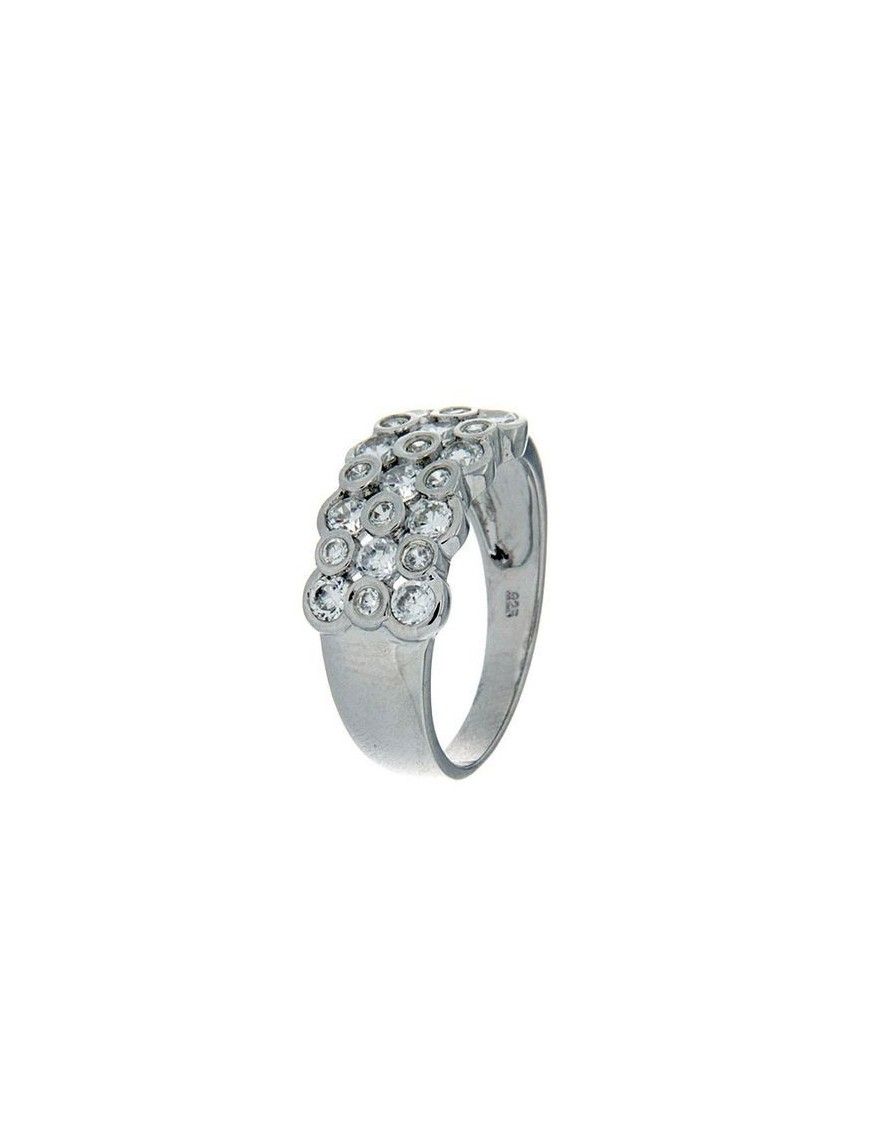 ANILLO SORTIJA PLATA CIRCONITAS R2080