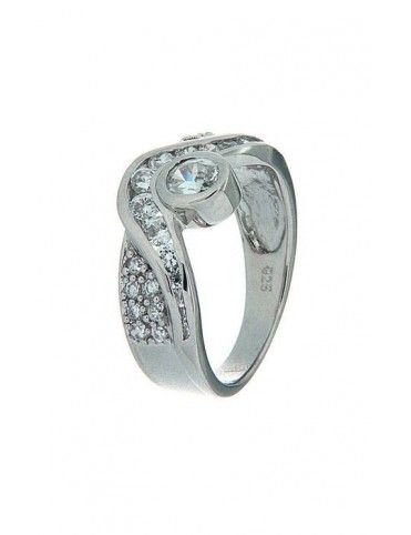 ANILLO SORTIJA PLATA CIRCONITAS R2630