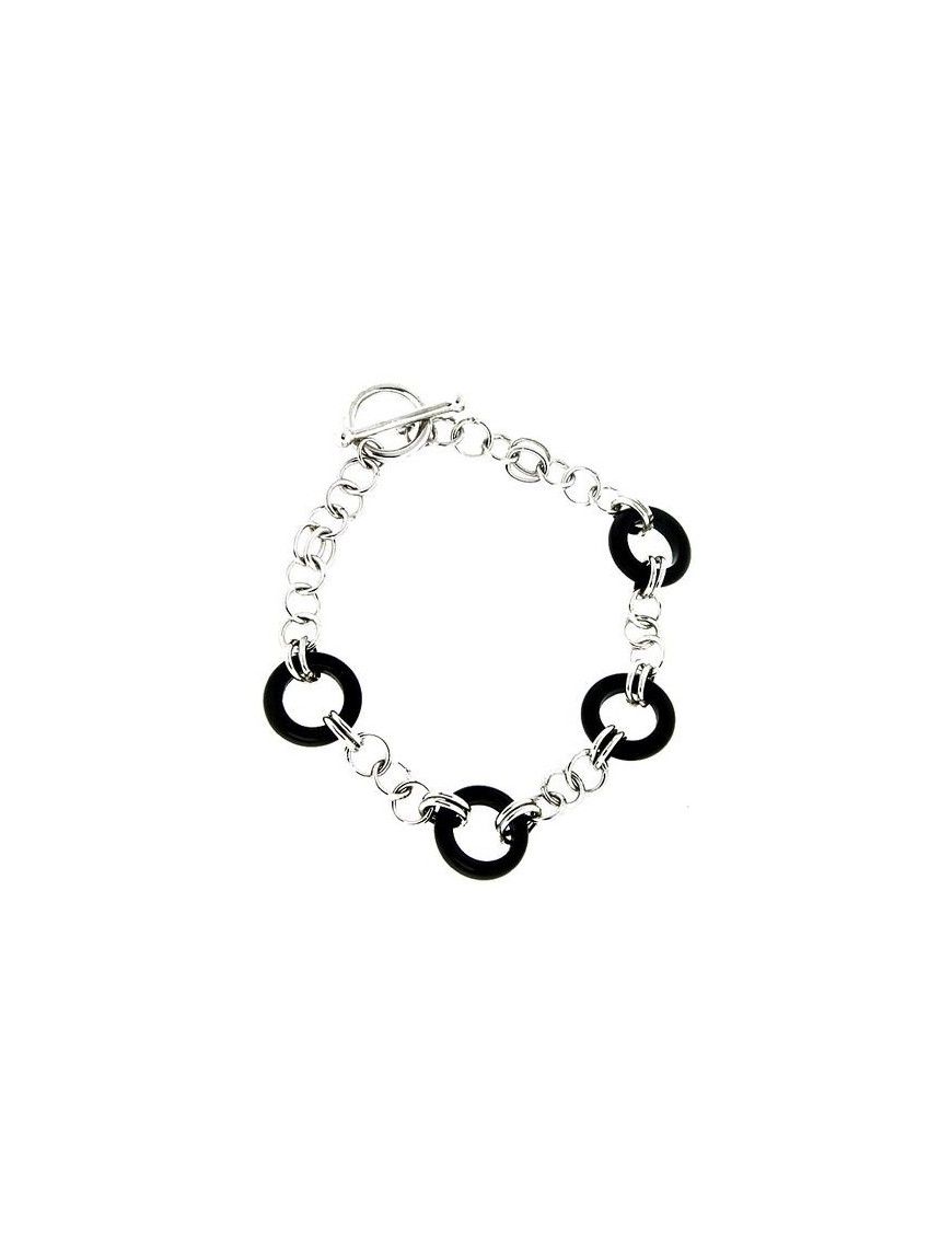 PULSERA PLATA AGATA AS1030