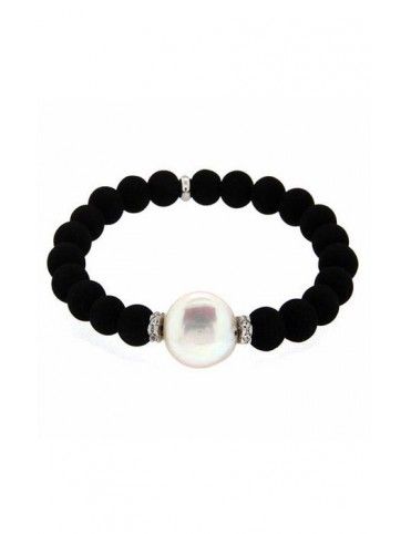 PULSERA PLATA LAVA JM-352