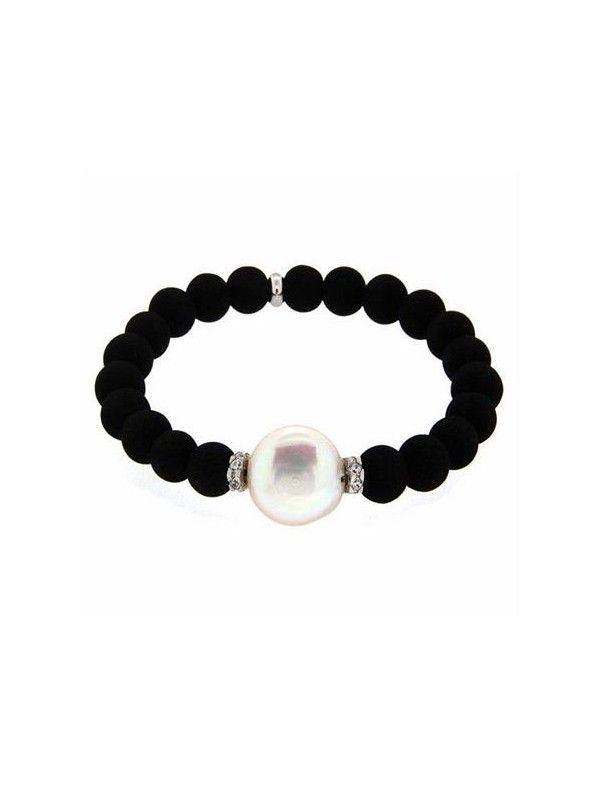 PULSERA PLATA LAVA JM-352