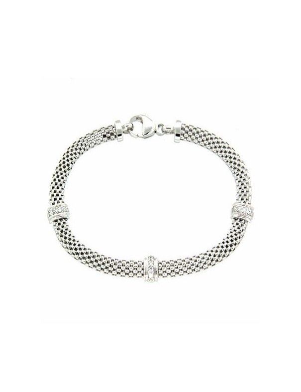 PULSERA PLATA BAÑADA P82-8/B