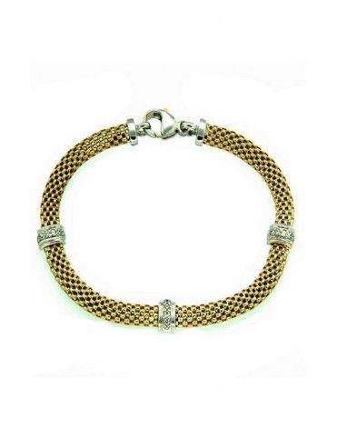 PULSERA PLATA BAÑADA P82-8/D