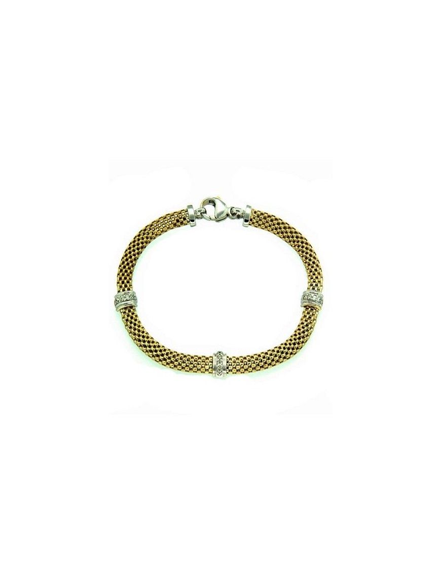 PULSERA PLATA BAÑADA P82-8/D