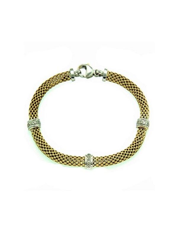 PULSERA PLATA BAÑADA P82-8/D