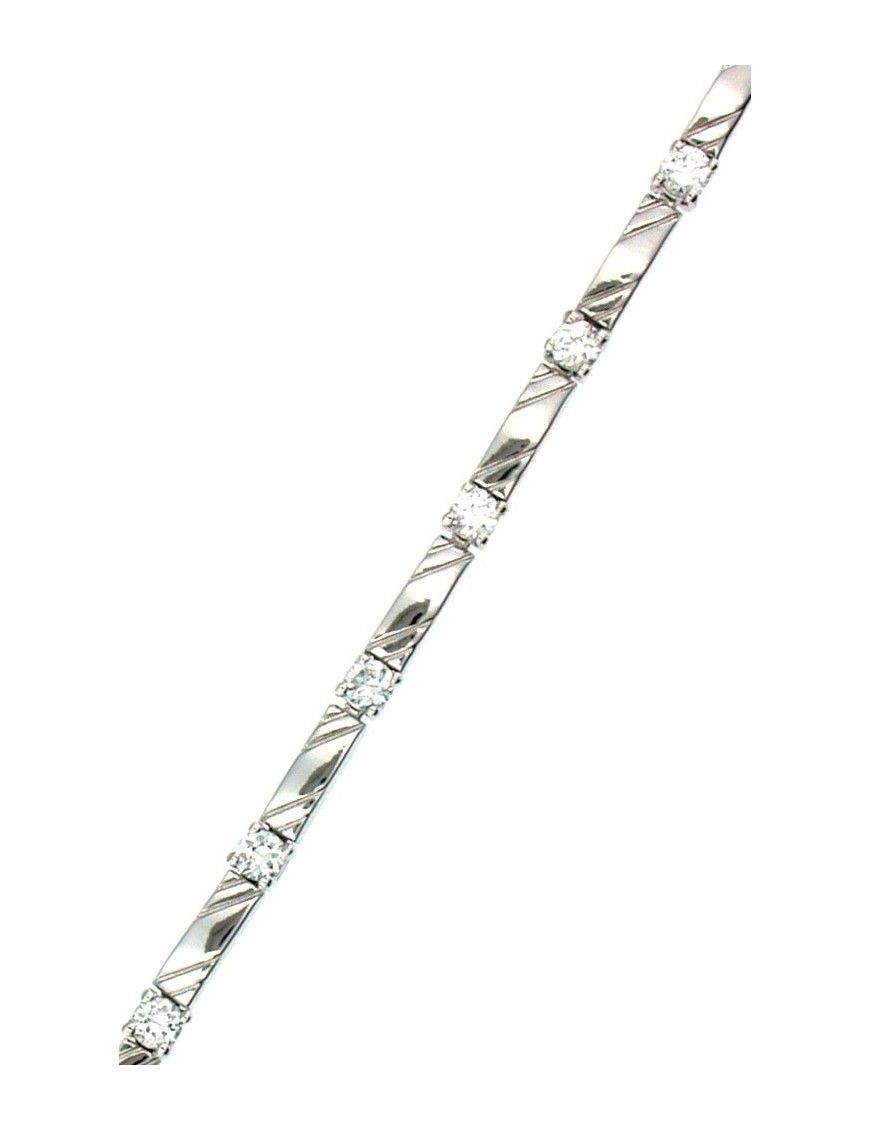 PULSERA PLATA CIRCONITAS BL9098