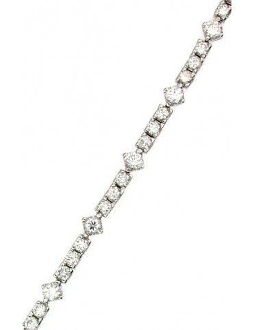 PULSERA PLATA CIRCONITAS BL9012