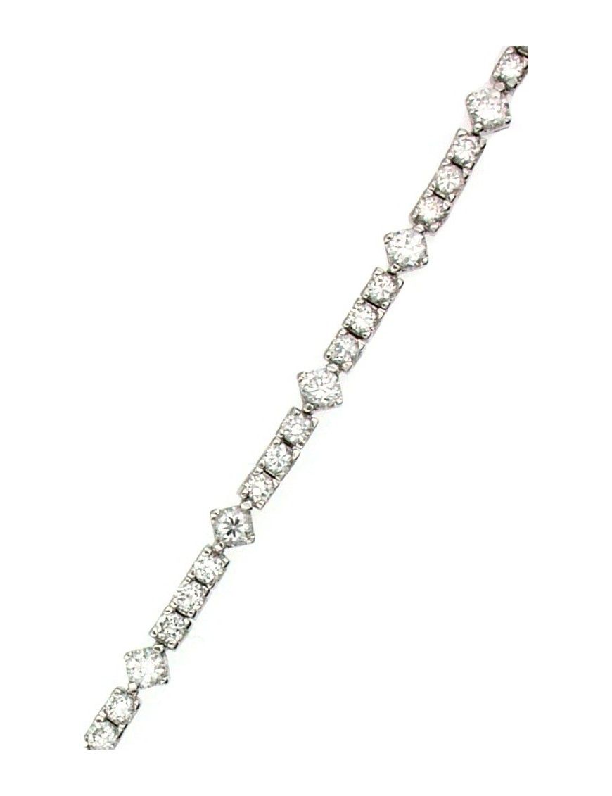 PULSERA PLATA CIRCONITAS BL9012