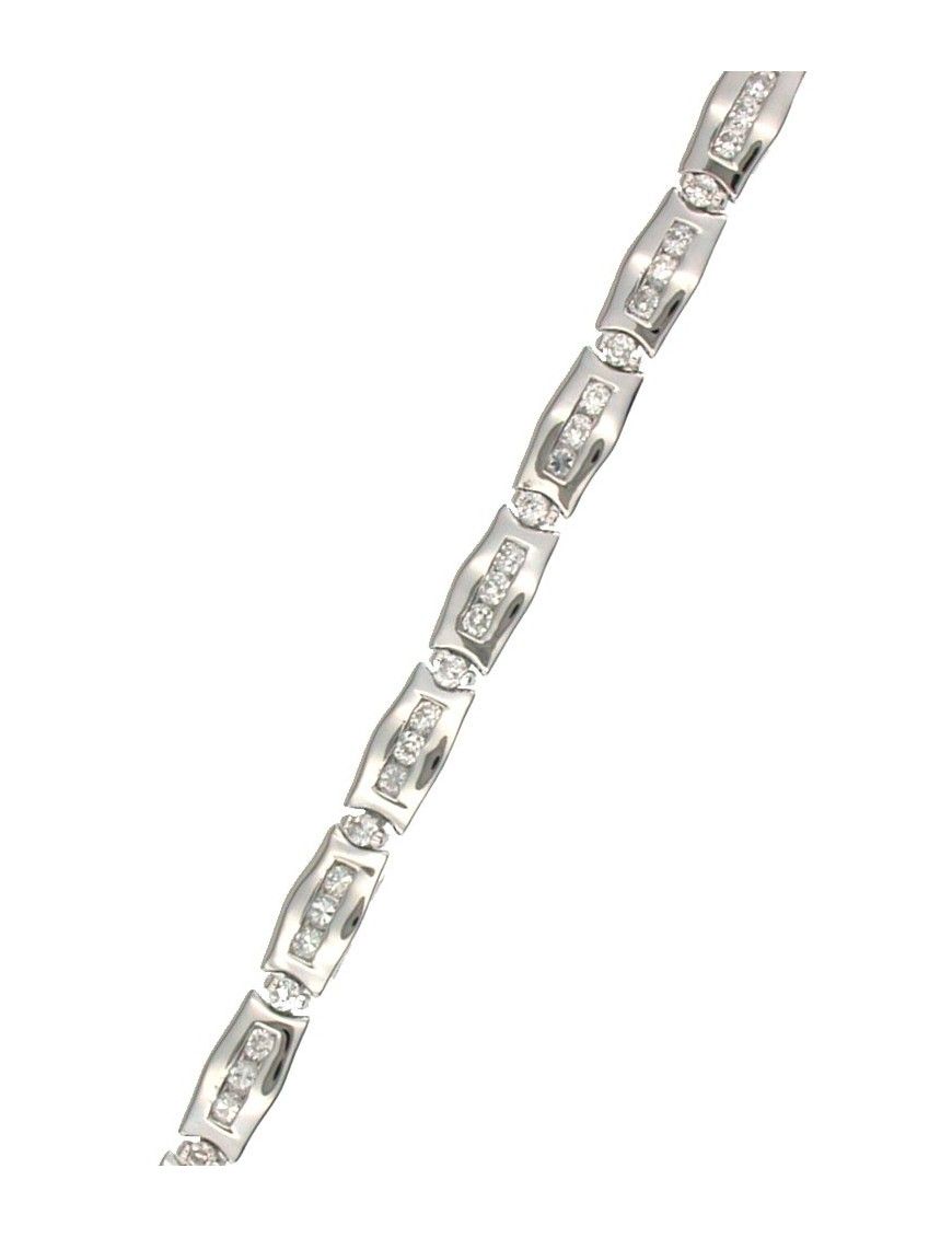 PULSERA PLATA CIRCONITAS BL9005