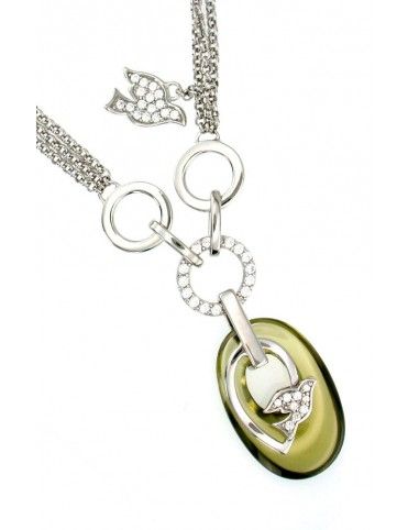 COLLAR PLATA CIRCONITAS JA51156JDP-Z