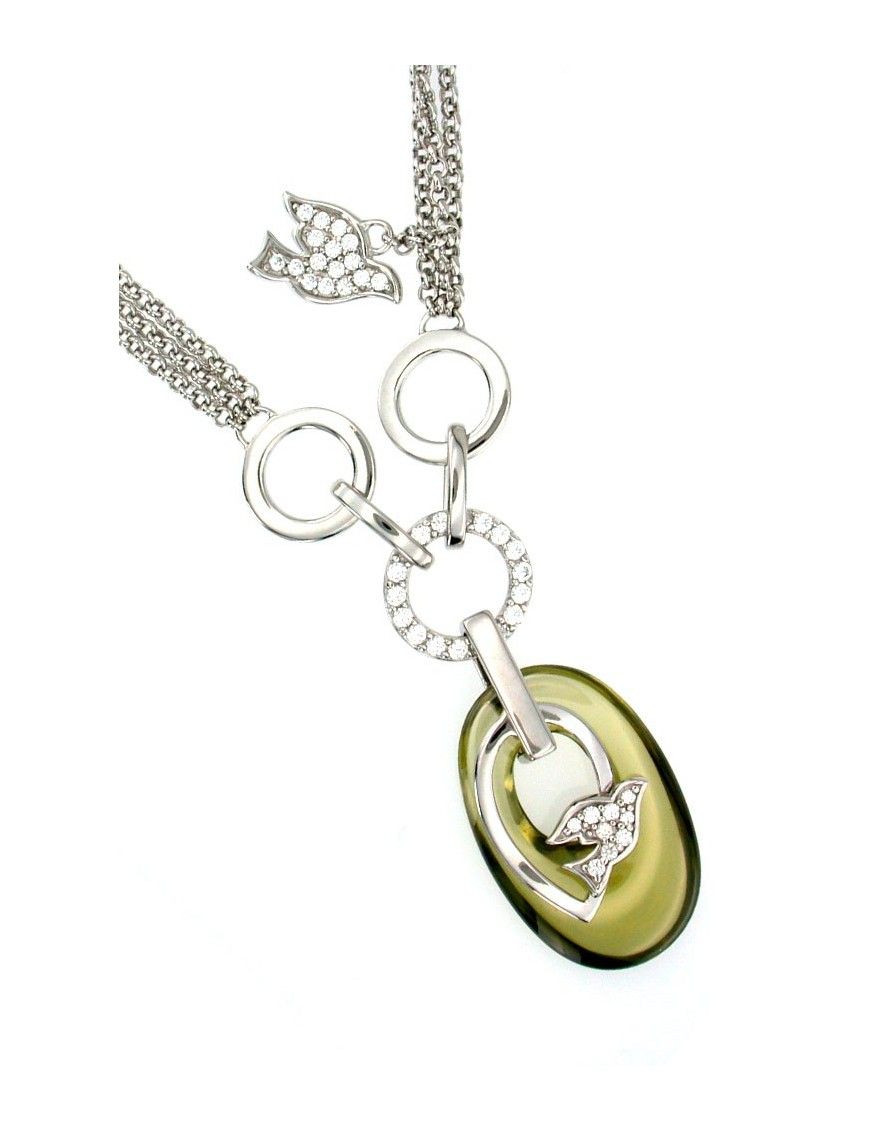 COLLAR PLATA CIRCONITAS JA51156JDP-Z