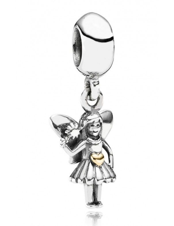 ABALORIO PANDORA PLATA ORO HADA 791032