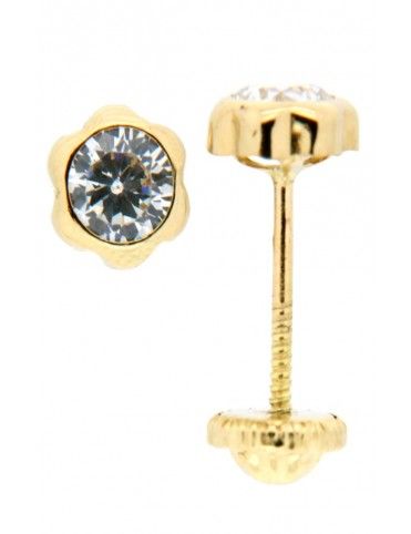 PENDIENTES ORO 18K CIRCONITA NIÑA 102874