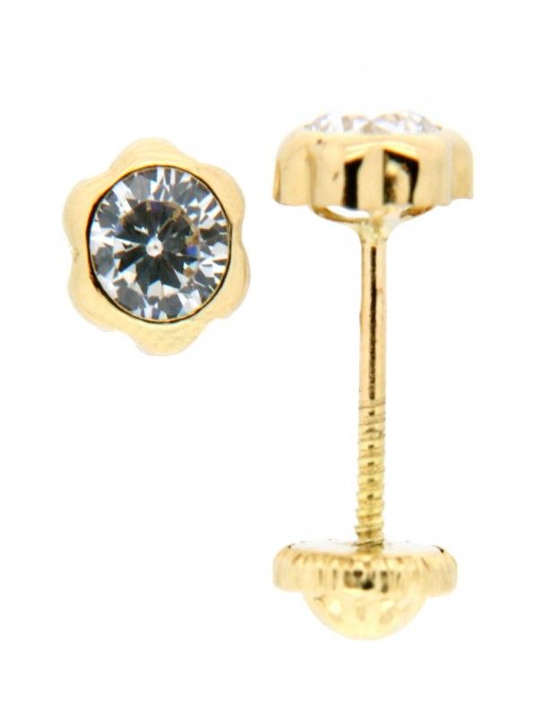 PENDIENTES ORO 18K CIRCONITA NIÑA 102874