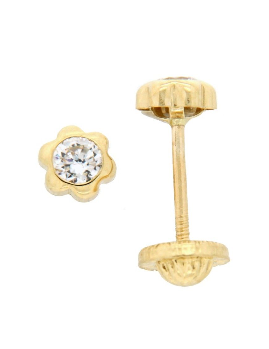 PENDIENTES ORO 18K CIRCONITA NIÑA 102873