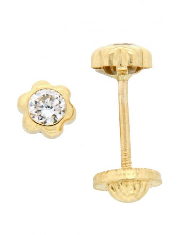 PENDIENTES ORO 18K CIRCONITA NIÑA 102873