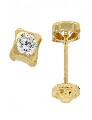 PENDIENTES ORO 18K CIRCONITA NIÑA 106163