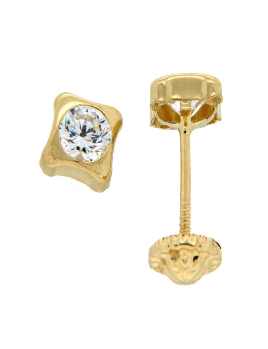 PENDIENTES ORO 18K CIRCONITA NIÑA 106163