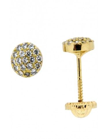PENDIENTES ORO 18K CIRCONITA NIÑA 53751-P/A/CI