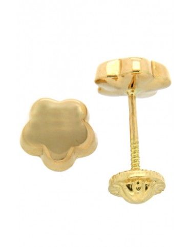 PENDIENTES ORO 18K FLOR  NIÑA 17901