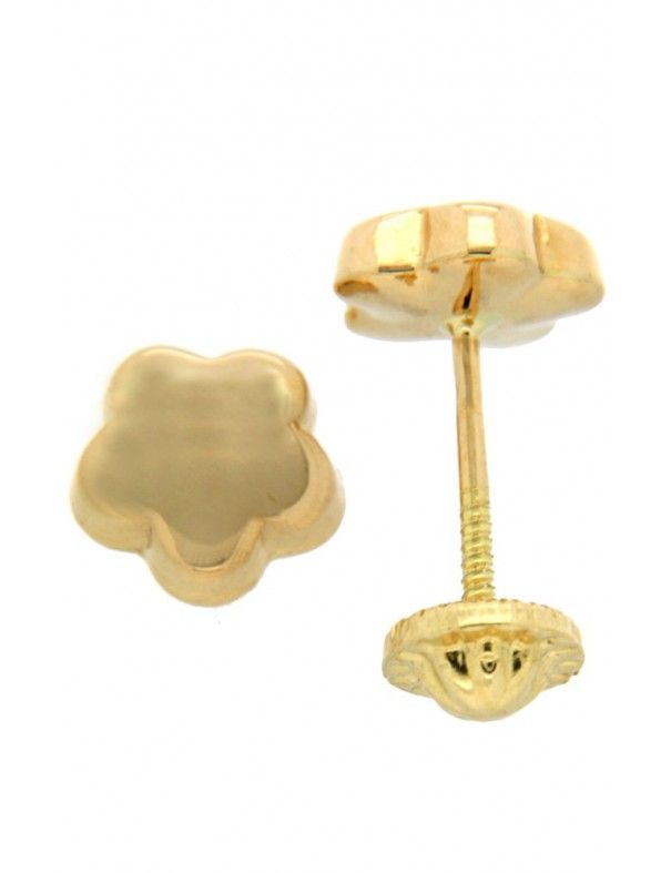 PENDIENTES ORO 18K FLOR  NIÑA 17901