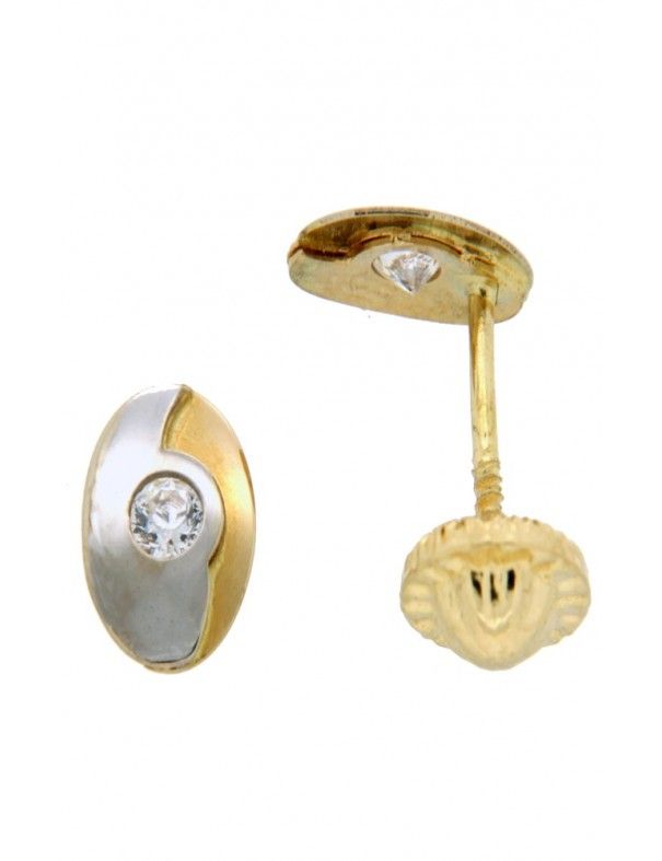 PENDIENTES ORO 18K CIRCONITA NIÑA 54764-P/X/CI