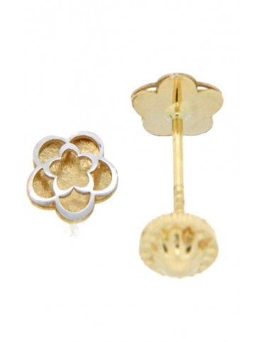 PENDIENTES ORO 18K FLOR NIÑA 111185/NU