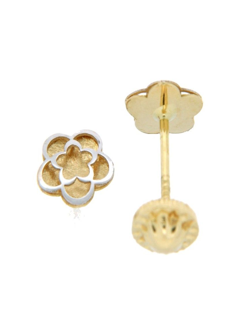 PENDIENTES ORO 18K FLOR NIÑA 111185/NU