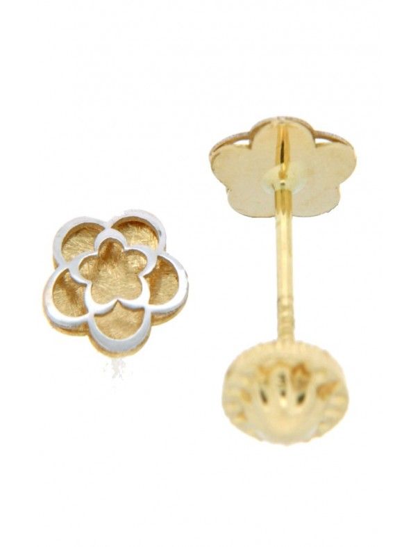 PENDIENTES ORO 18K FLOR NIÑA 111185/NU