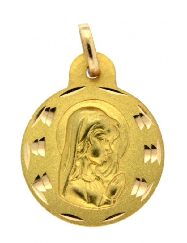 MEDALLA VIRGEN ORO 18K NIÑA 770