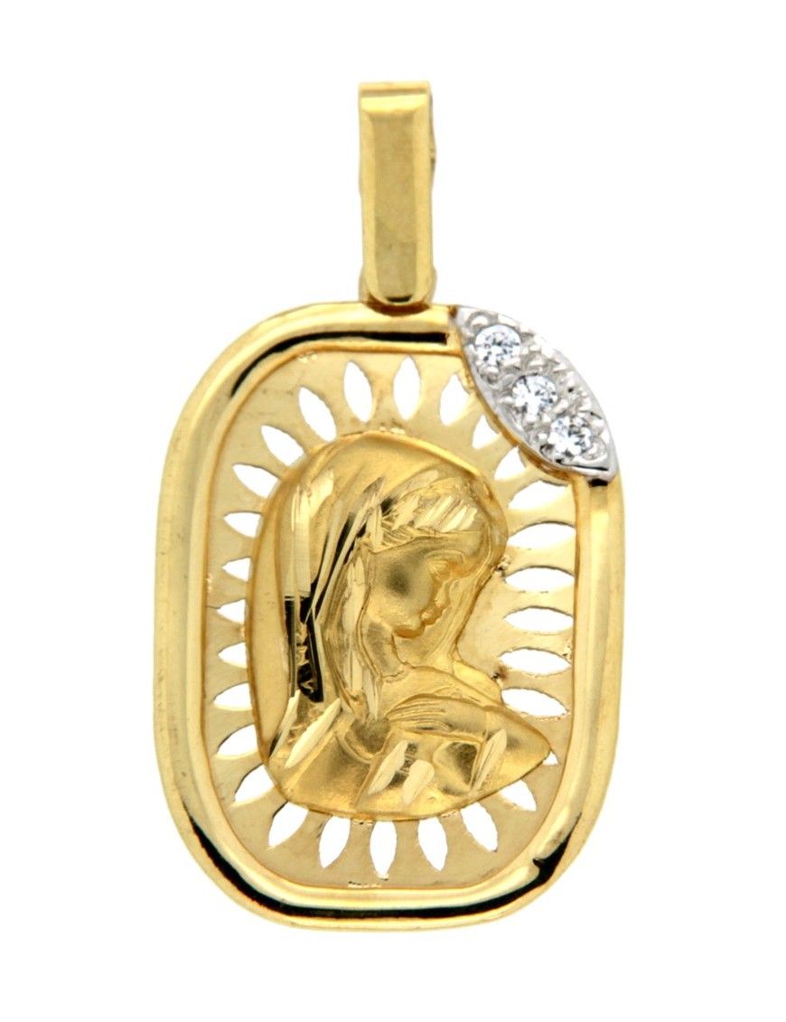 MEDALLA NIÑA CERCO ORO 18K NIÑA M080