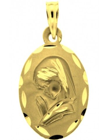 MEDALLA VIRGEN ORO 18K NIÑA 1M921