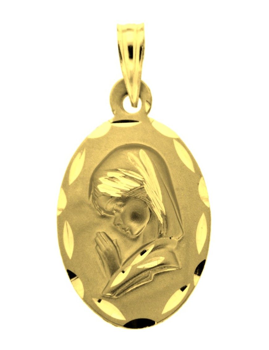 MEDALLA VIRGEN ORO 18K NIÑA 1M921
