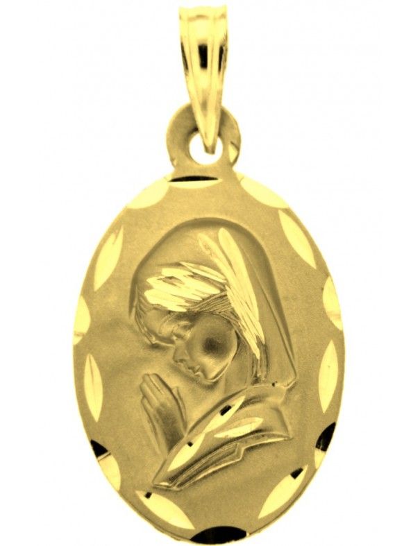 MEDALLA VIRGEN ORO 18K NIÑA 1M921