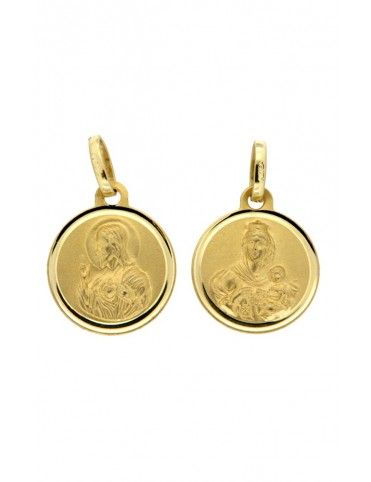 ESCAPULARIO VC+CJ ORO 18K NIÑA M855