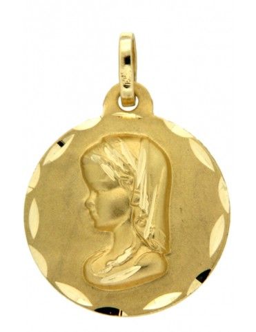 MEDALLA VIRGEN 18K NIÑA 1M1350