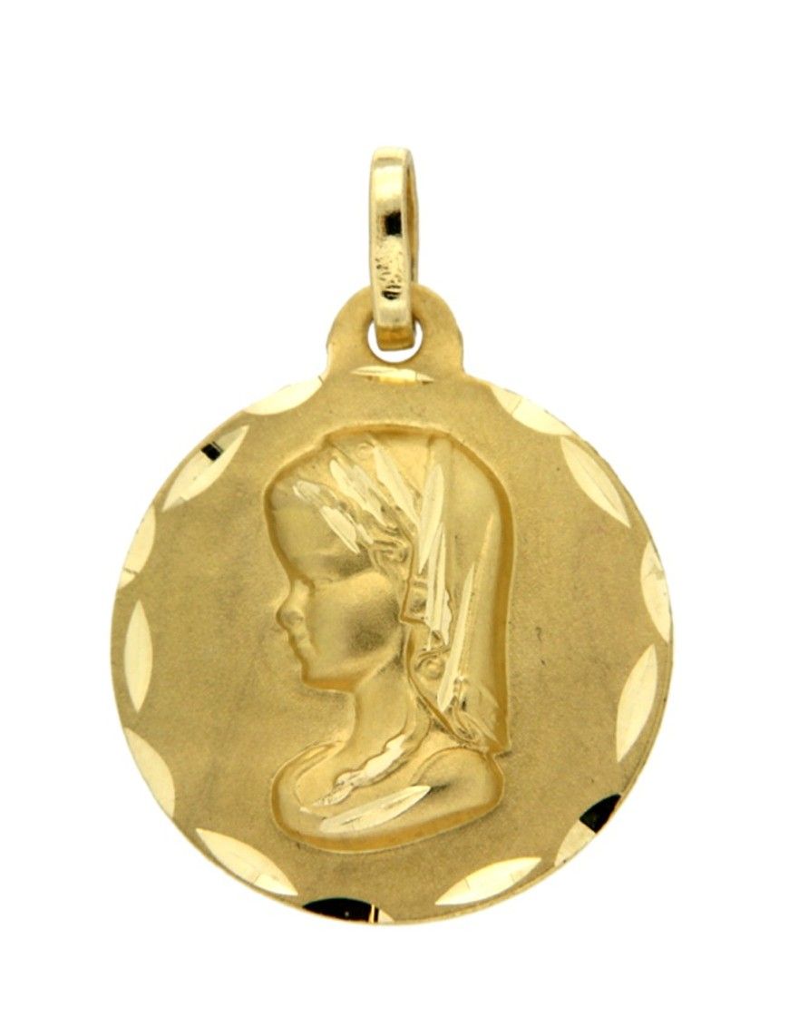MEDALLA VIRGEN 18K NIÑA 1M1350