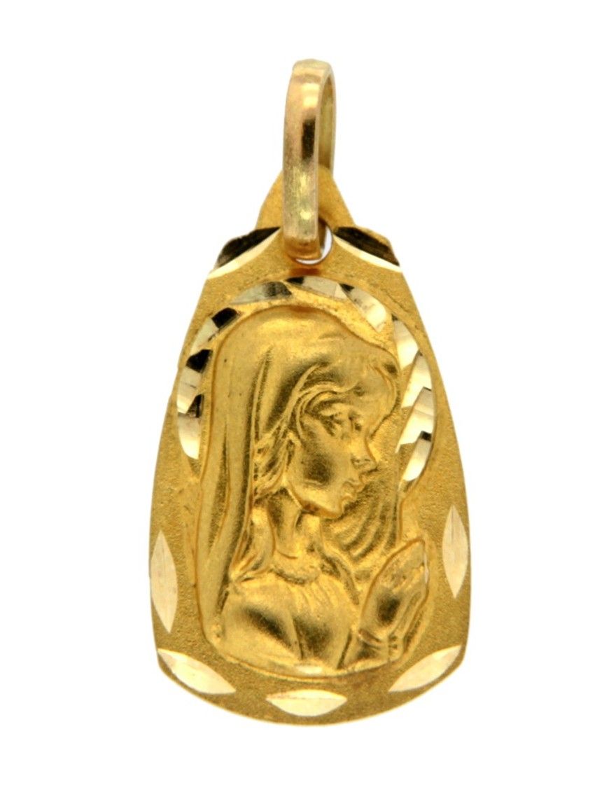 MEDALLA VIRGEN 18K NIÑA 754