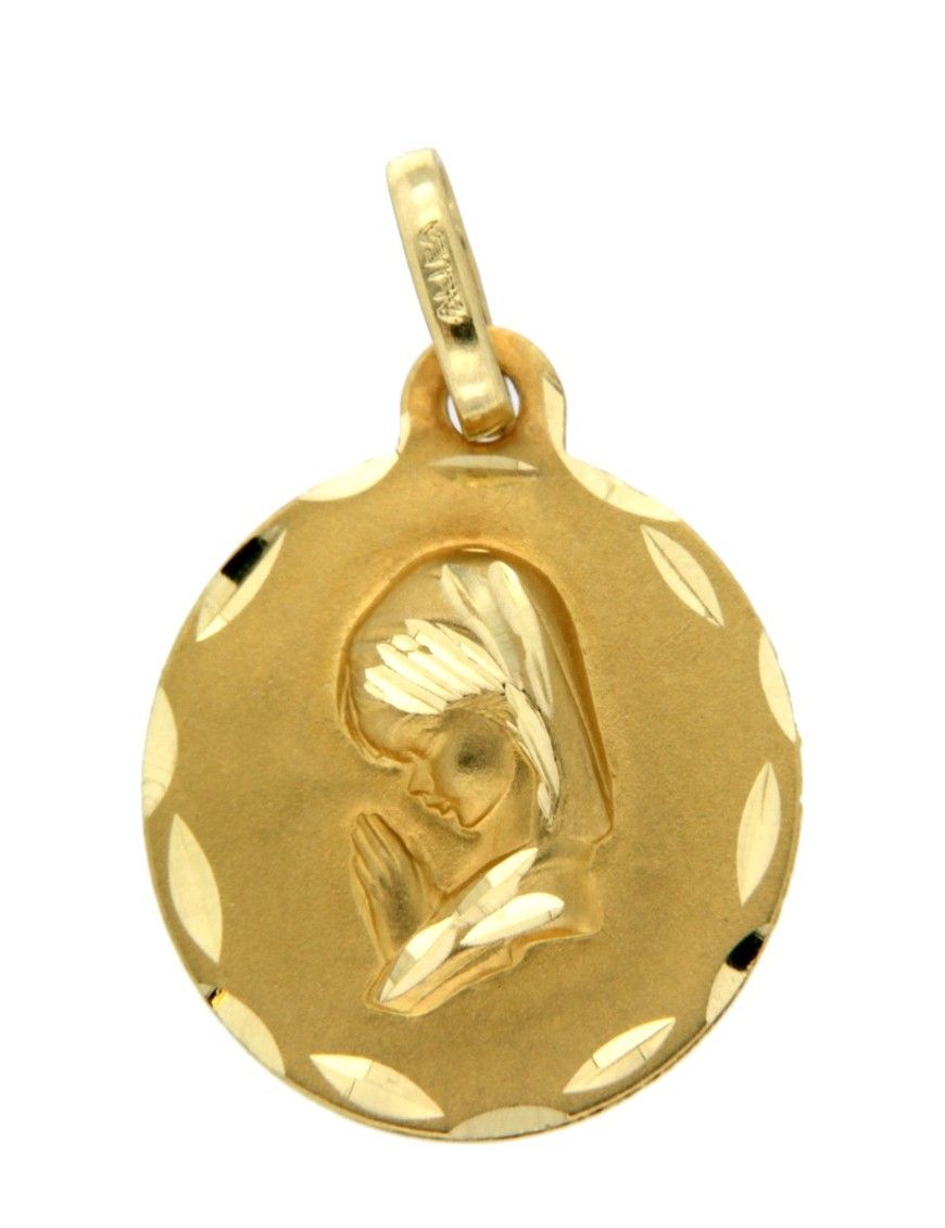 MEDALLA VIRGEN ORO 18K NIÑA 1M918
