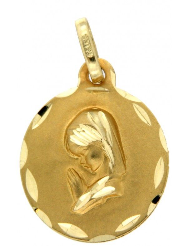 MEDALLA VIRGEN ORO 18K NIÑA 1M918