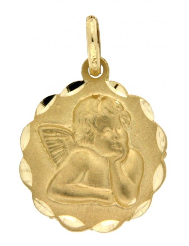 MEDALLA ANGELITO ORO 18K NIÑA M1163XL