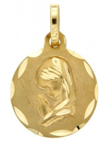 MEDALLA VIRGEN ORO 18K NIÑA 1M916