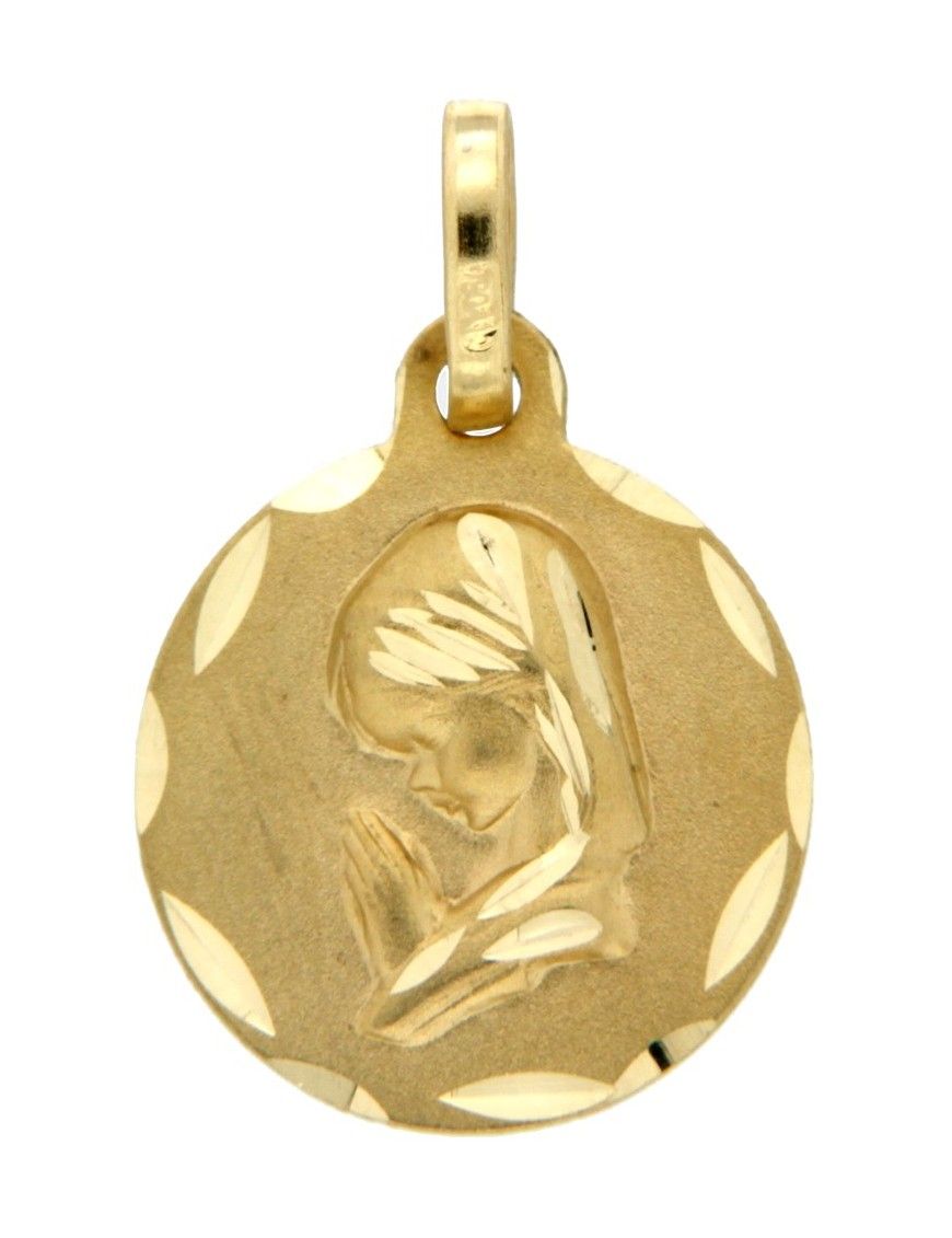MEDALLA VIRGEN ORO 18K NIÑA 1M916