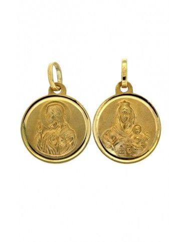 ESCAPULARIO VC+CJ ORO 9K NIÑA 05M122